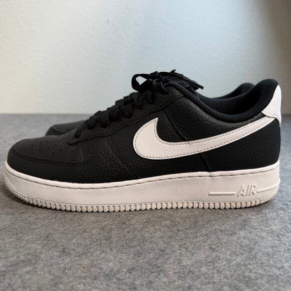 Nike Air Force 1 \'07 Low Black White Shoes Sneakers CT2302-002 Mens Size 8.5
